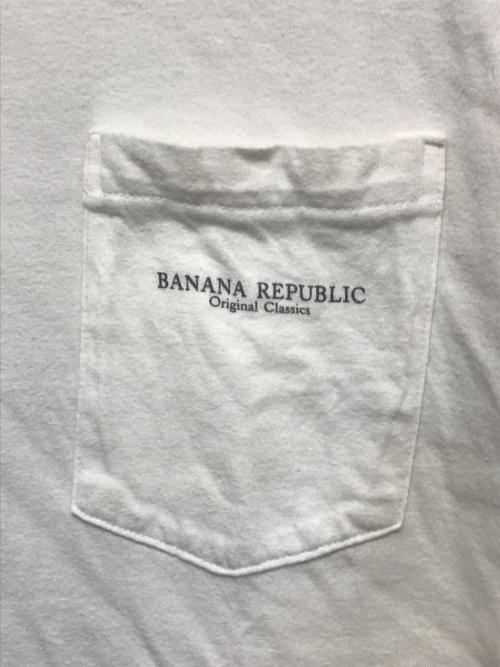 BANANA REPUBLIC（バナナリパブリック）BANANA REPUBLIC (バナナリパブリック) 古着プリントTシャツ ホワイト サイズ:Ｍの古着・服飾アイテム