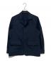 MACKINTOSH PHILOSOPHY（マッキントッシュ フィロソフィー）の古着「ロゴ入りボタン シングルジャケット」｜ネイビー