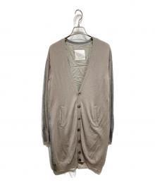 UNDERCOVER（アンダーカバー）の古着「カットオフ切替カーディガン」｜グレー