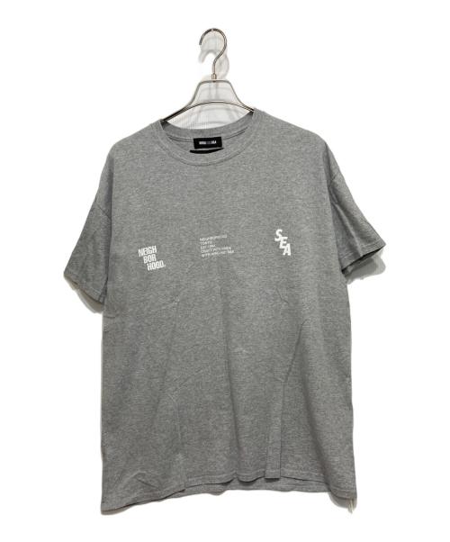 NEIGHBORHOOD（ネイバーフッド）NEIGHBORHOOD (ネイバーフッド) WIND AND SEA (ウィンダンシー) コラボプリントTシャツ グレー サイズ:XLの古着・服飾アイテム