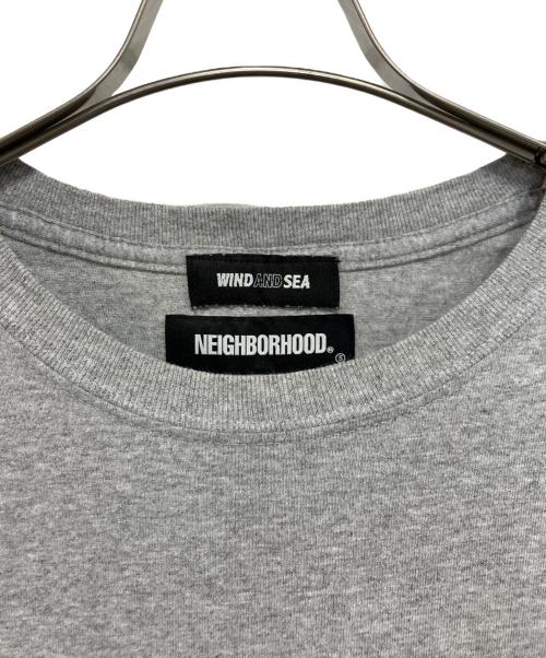 NEIGHBORHOOD（ネイバーフッド）NEIGHBORHOOD (ネイバーフッド) WIND AND SEA (ウィンダンシー) コラボプリントTシャツ グレー サイズ:XLの古着・服飾アイテム