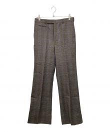 JOHN LAWRENCE SULLIVAN（ジョン ローレンス サリバン）の古着「チェックワイドスラックス」｜グレー