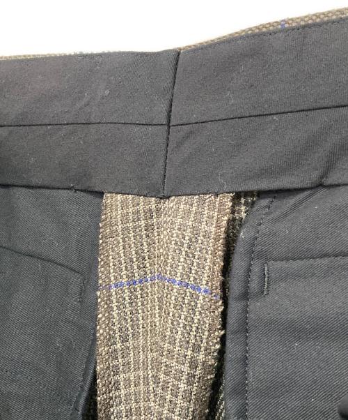 JOHN LAWRENCE SULLIVAN（ジョン ローレンス サリバン）JOHN LAWRENCE SULLIVAN (ジョン ローレンス サリバン) チェックワイドスラックス グレー サイズ:46の古着・服飾アイテム