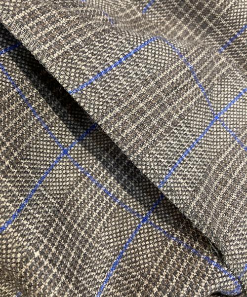 JOHN LAWRENCE SULLIVAN（ジョン ローレンス サリバン）JOHN LAWRENCE SULLIVAN (ジョン ローレンス サリバン) チェックワイドスラックス グレー サイズ:46の古着・服飾アイテム