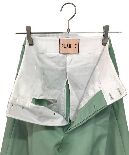 PLAN C（プランシー）PLAN C (プランシー) タックワイドパンツ グリーン サイズ:38の古着・服飾アイテム