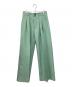 PLAN C（プランシー）の古着「タックワイドパンツ」｜グリーン