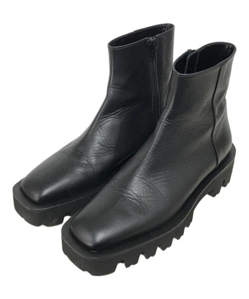 MARW UNITED ARROWS（マルゥ ユナイテッドアローズ）MARW UNITED ARROWS (マルゥ ユナイテッドアローズ) サイドジップブーツ ブラック サイズ:24cmの古着・服飾アイテム