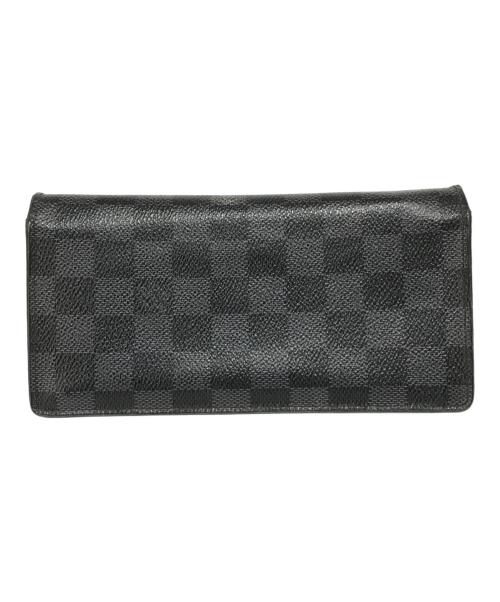 LOUIS VUITTON（ルイ ヴィトン）LOUIS VUITTON (ルイ ヴィトン) ポルトフォイユ・ブラザ 長財布 ブラックの古着・服飾アイテム