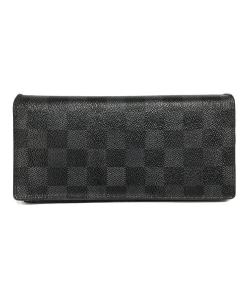 LOUIS VUITTON（ルイ ヴィトン）LOUIS VUITTON (ルイ ヴィトン) ポルトフォイユ・ブラザ 長財布 ブラックの古着・服飾アイテム