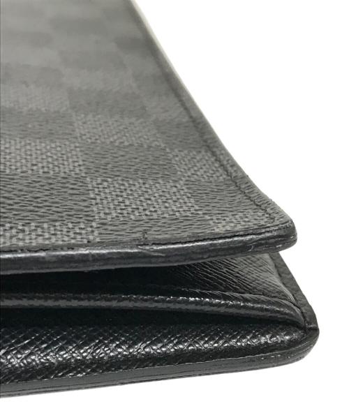 LOUIS VUITTON（ルイ ヴィトン）LOUIS VUITTON (ルイ ヴィトン) ポルトフォイユ・ブラザ 長財布 ブラックの古着・服飾アイテム