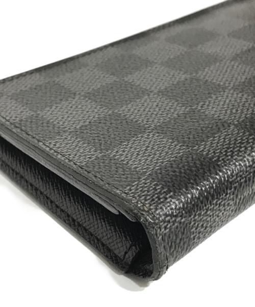 LOUIS VUITTON（ルイ ヴィトン）LOUIS VUITTON (ルイ ヴィトン) ポルトフォイユ・ブラザ 長財布 ブラックの古着・服飾アイテム