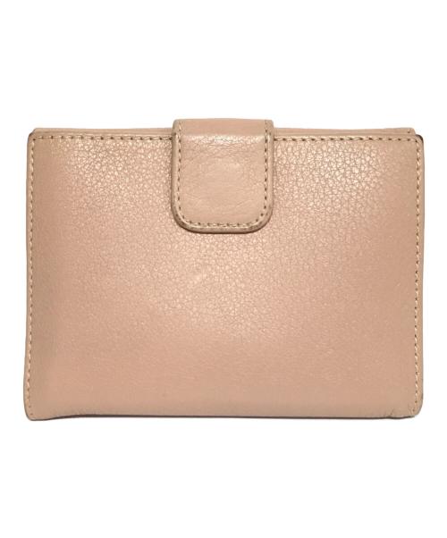 PRADA（プラダ）PRADA (プラダ) 2つ折り財布 ピンクベージュの古着・服飾アイテム