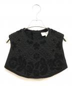 TAO COMME des GARCONSタオ コムデギャルソン）の古着「エステル袋ジャカード スタイ つけ襟」｜ブラック