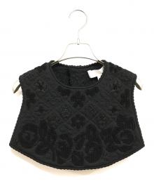 TAO COMME des GARCONS（タオ コムデギャルソン）の古着「エステル袋ジャカード スタイ つけ襟」｜ブラック