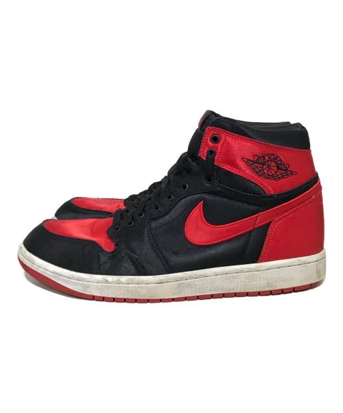 NIKE（ナイキ）NIKE (ナイキ) AIR JORDAN 1 RETRO High OG Women's Satin Bred ハイカットスニーカー レッド サイズ:28cmの古着・服飾アイテム