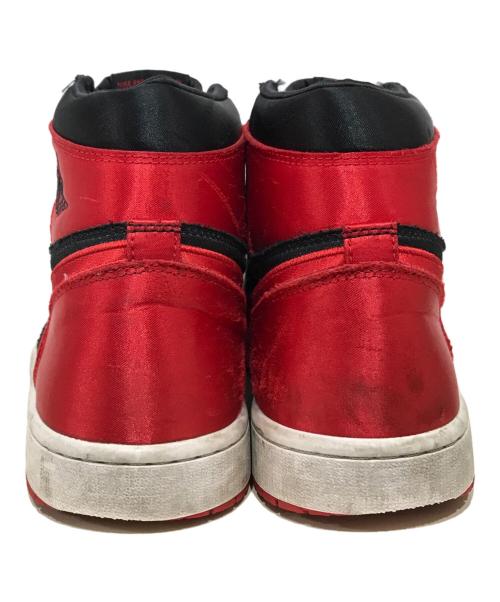 NIKE（ナイキ）NIKE (ナイキ) AIR JORDAN 1 RETRO High OG Women's Satin Bred ハイカットスニーカー レッド サイズ:28cmの古着・服飾アイテム