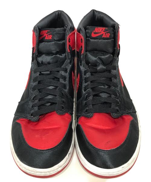 NIKE（ナイキ）NIKE (ナイキ) AIR JORDAN 1 RETRO High OG Women's Satin Bred ハイカットスニーカー レッド サイズ:28cmの古着・服飾アイテム