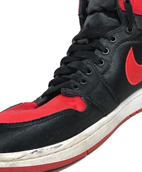 NIKE（ナイキ）NIKE (ナイキ) AIR JORDAN 1 RETRO High OG Women's Satin Bred ハイカットスニーカー レッド サイズ:28cmの古着・服飾アイテム