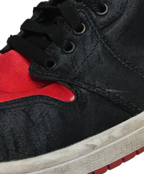 NIKE（ナイキ）NIKE (ナイキ) AIR JORDAN 1 RETRO High OG Women's Satin Bred ハイカットスニーカー レッド サイズ:28cmの古着・服飾アイテム