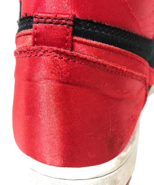 NIKE（ナイキ）NIKE (ナイキ) AIR JORDAN 1 RETRO High OG Women's Satin Bred ハイカットスニーカー レッド サイズ:28cmの古着・服飾アイテム