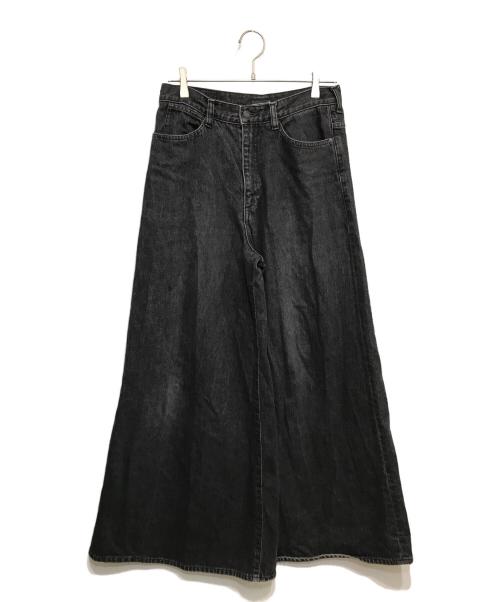 LAD MUSICIAN（ラッドミュージシャン）LAD MUSICIAN (ラッドミュージシャン) 12oz FLAT DENIM HAKAMA PANTS ブラック サイズ:44の古着・服飾アイテム