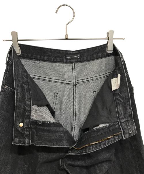 LAD MUSICIAN（ラッドミュージシャン）LAD MUSICIAN (ラッドミュージシャン) 12oz FLAT DENIM HAKAMA PANTS ブラック サイズ:44の古着・服飾アイテム