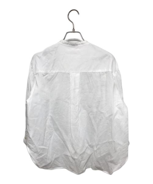 IENA（イエナ）IENA (イエナ) シアーコットンギャバ フリルシャツ ホワイト サイズ:-の古着・服飾アイテム