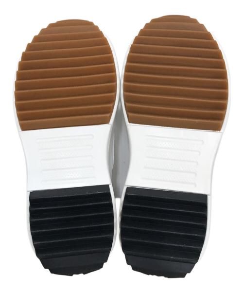 BEARDSLEY（ビアズリー）BEARDSLEY (ビアズリー) レザースリッポン ホワイト サイズ:23.5cmの古着・服飾アイテム