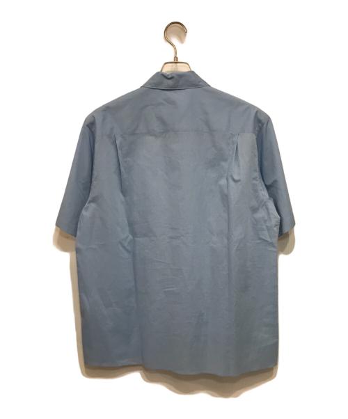 AURALEE（オーラリー）AURALEE (オーラリー) WASHED FINX TYPEWRITER OPEN COLLAR HALF SLEEVED SHIRT ブルー サイズ:3の古着・服飾アイテム