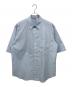 AURALEE（オーラリー）の古着「Suvin High Count Cloth Stripe Half Sleeve Shirt」｜ブルー