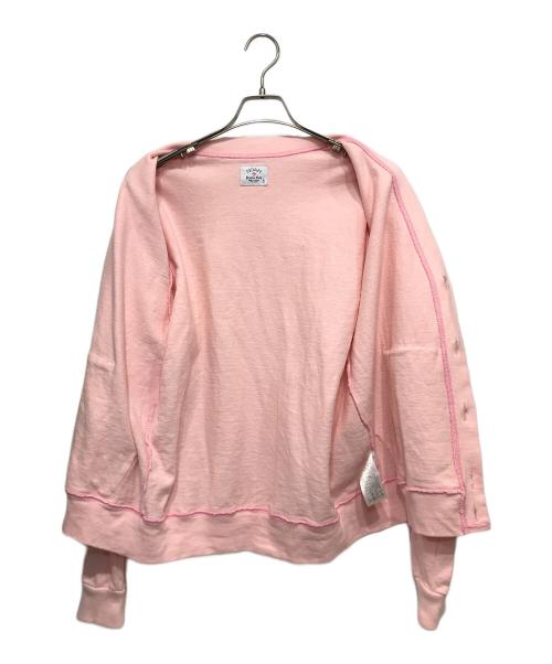 Noah（ノア）Noah (ノア) 24SS Rugby Pocket Cardigan ピンク サイズ:Sの古着・服飾アイテム