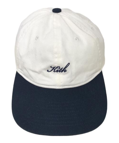 KITH（キス）KITH (キス) Script Logo Cap キャップ ホワイトの古着・服飾アイテム