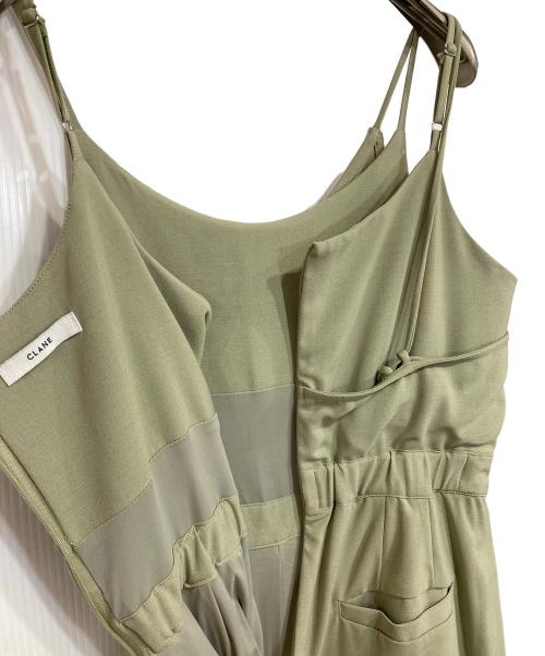 CLANE（クラネ）CLANE (クラネ) レイヤード キャミソール オールインワン グリーン サイズ:2の古着・服飾アイテム