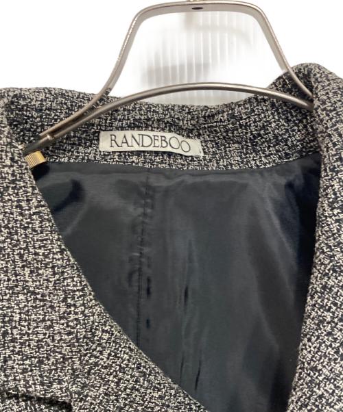 RANDEBOO（ランデブー）RANDEBOO (ランデブー) Cape tweed jacket / Tweed long skirt セットアップ グレー サイズ:Fの古着・服飾アイテム