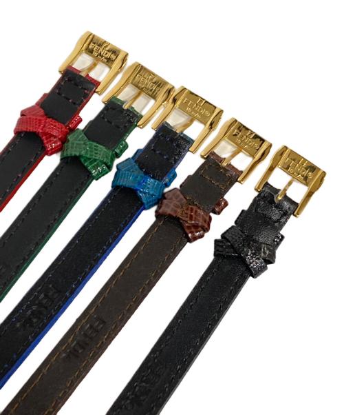 FENDI（フェンディ）FENDI (フェンディ) チェンジベルトウォレット ホワイトの古着・服飾アイテム