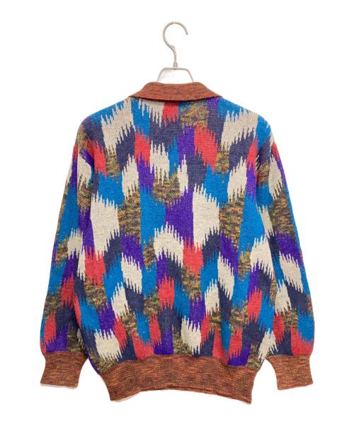 missoni sports（ミッソーニスポーツ）MISSONI SPORTS (ミッソーニスポーツ) オールドニットポロシャツ マルチカラー サイズ:Mの古着・服飾アイテム