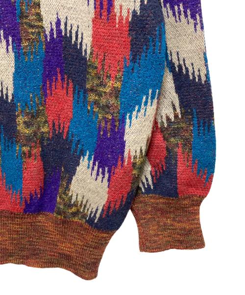 missoni sports（ミッソーニスポーツ）MISSONI SPORTS (ミッソーニスポーツ) オールドニットポロシャツ マルチカラー サイズ:Mの古着・服飾アイテム