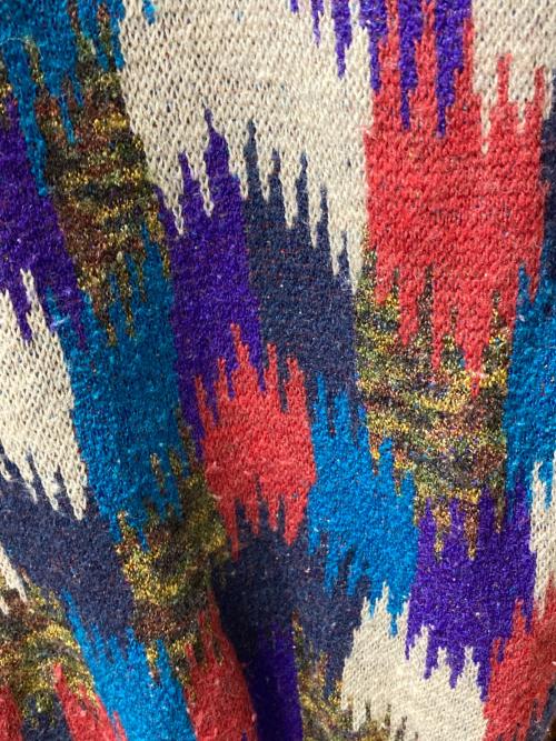 missoni sports（ミッソーニスポーツ）MISSONI SPORTS (ミッソーニスポーツ) オールドニットポロシャツ マルチカラー サイズ:Mの古着・服飾アイテム