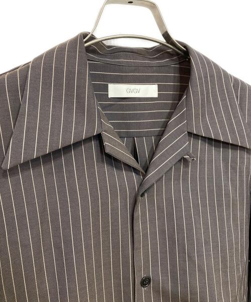 G.V.G.V（ジーヴィージーヴィー）G.V.G.V (ジーヴィージーヴィー) DEFORMED FRONT SHIRT グレー サイズ:36の古着・服飾アイテム
