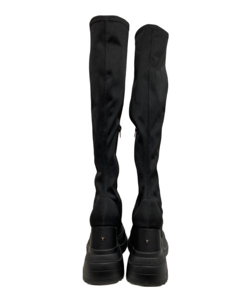 YELLO（イエロ）YELLO (イエロー) ダブルスニーカーブーツ ブラック サイズ:Lの古着・服飾アイテム