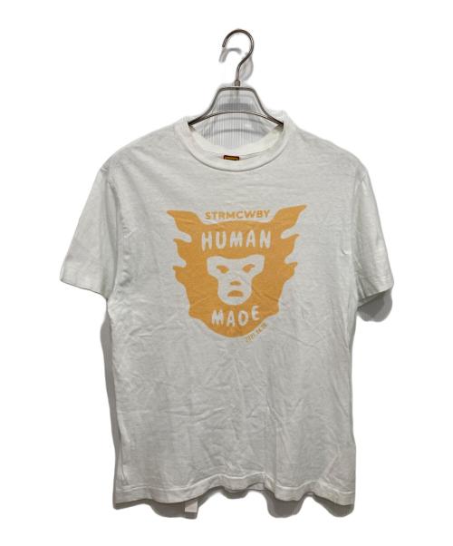 HUMAN MADE（ヒューマンメイド）HUMAN MADE (ヒューマンメイド) フェイスTシャツ ホワイト サイズ:Sの古着・服飾アイテム