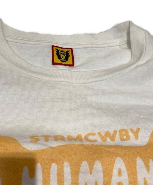 HUMAN MADE（ヒューマンメイド）HUMAN MADE (ヒューマンメイド) フェイスTシャツ ホワイト サイズ:Sの古着・服飾アイテム