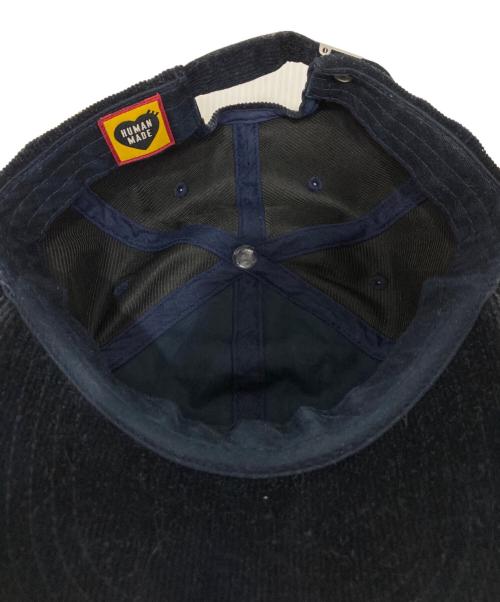 HUMAN MADE（ヒューマンメイド）HUMAN MADE (ヒューマンメイド) コーデュロイキャップ ネイビーの古着・服飾アイテム