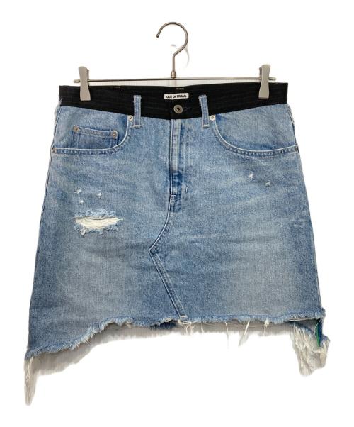 FRAMeWORK（フレームワーク）FRAMeWORK (フレームワーク) OUT OF FRAMe デニムドッキングミニスカート ブルー サイズ:40の古着・服飾アイテム