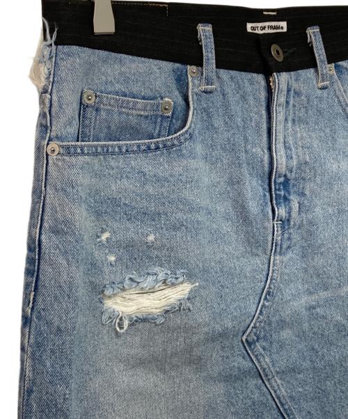 FRAMeWORK（フレームワーク）FRAMeWORK (フレームワーク) OUT OF FRAMe デニムドッキングミニスカート ブルー サイズ:40の古着・服飾アイテム
