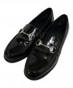 Adam et Ropeアダム エ ロペ）の古着「ビジュービットローファー」｜ブラック