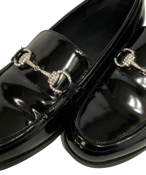 Adam et Rope（アダム エ ロペ）Adam et Rope (アダム エ ロペ) ビジュービットローファー ブラック サイズ:23.5の古着・服飾アイテム