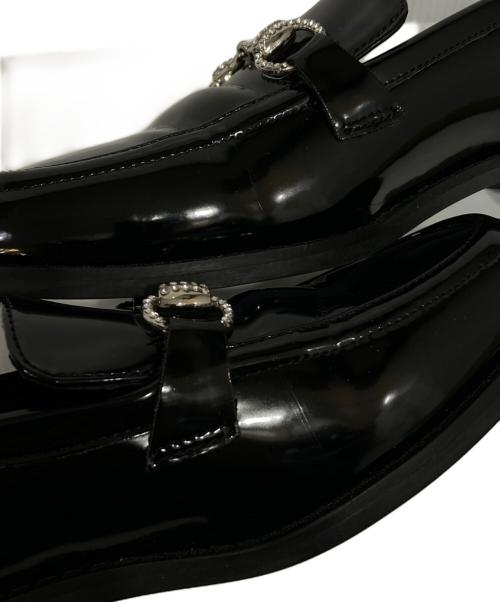 Adam et Rope（アダム エ ロペ）Adam et Rope (アダム エ ロペ) ビジュービットローファー ブラック サイズ:23.5の古着・服飾アイテム