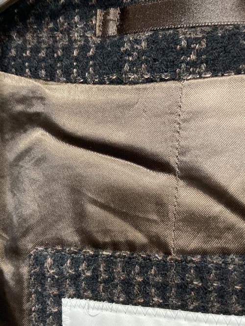 TOMORROW LAND（トゥモローランド）TOMORROW LAND (トゥモローランド) ウールシルク ダブルブレステッドコート Delfino ブラウン サイズ:46の古着・服飾アイテム