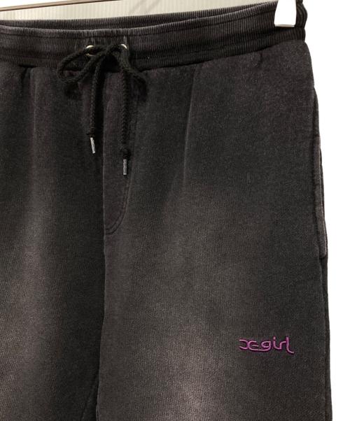 X-GIRL（エックスガール）X-girl (エックスガール) FADED SWEAT PANTS スウェットパンツ ブラック サイズ:Mの古着・服飾アイテム